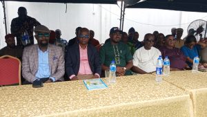 L-R — Sen. Osita Ngwu; Senate Minority Whip, Hon. Uche Ugwu; Speaker ENHA, Hon. Bona Madu; Udi LG PDP Chairman